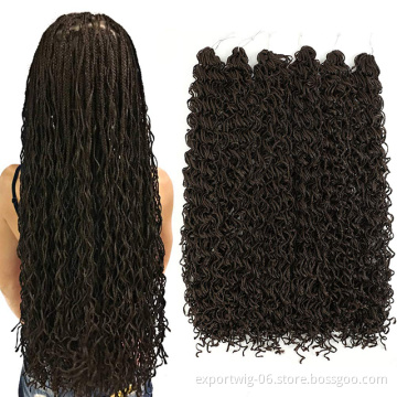 Fashion 22 Inch Zizi Crochet Hair Curly Style Synthetic Hair Extension Crochet Braiding Hair High Quality